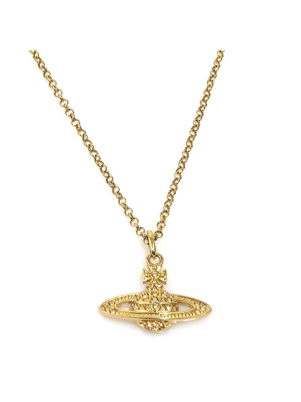 Auth Vivienne Westwood Necklace Gold #337994V15B
